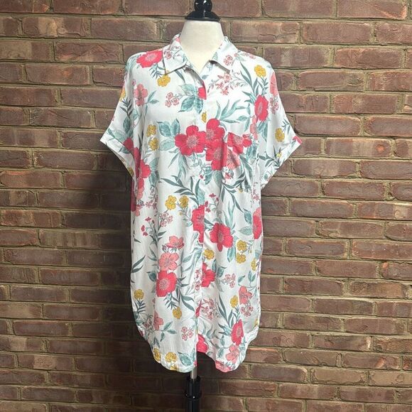 Z Supply Resort Women’s Cyrus Floral Button Down Dress Size Large - Picture 2 of 7